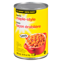Sans Nom Fèves façon érablière 398 ml, 0,50 $/100ml