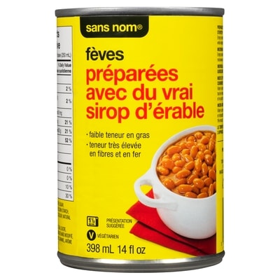 Fèves façon érablière