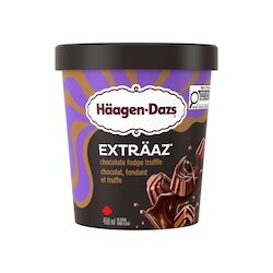 Haagen Dazs EXTRÄAZ Chocolate Fudge Truffle Ice Cream - 450 ml