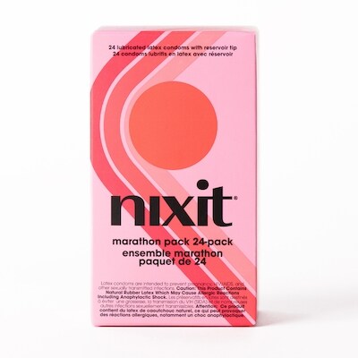 Nixit Condoms lubrifis en latex avec réservoir ensemble marathon paquet 24 ea, 1,08 $/1ch