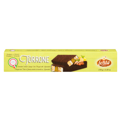 Festa Torrone Chocolate Covered Sponge Cake Nougat With Limoncello 150 g, $3.33/100g