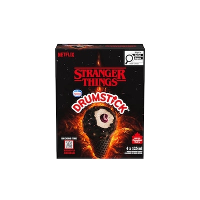 Nestlé Drumstick Cornets de dessert glacé Stranger Things 4x125.0 ml, 1,20 $/100ml