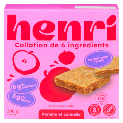 MORE THAN LIPS Collation de 6 ingrédients pomme et cannelle 200 g, 2,50 $/100g