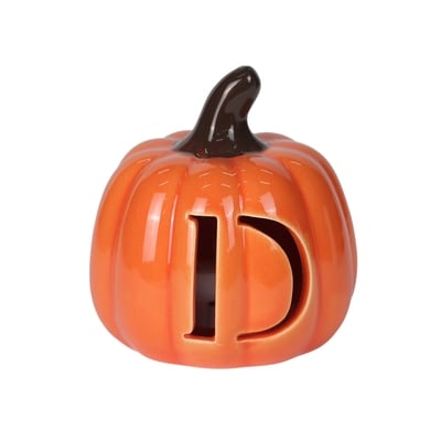 null Citrouille monogrammée à piles de 8,9 cm - D 1 ea, 5,00 $/1ch