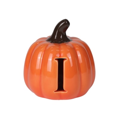 null 3.5-inch Battery-Operated Monogram Pumpkin - I 1 ea, $5.00/1ea