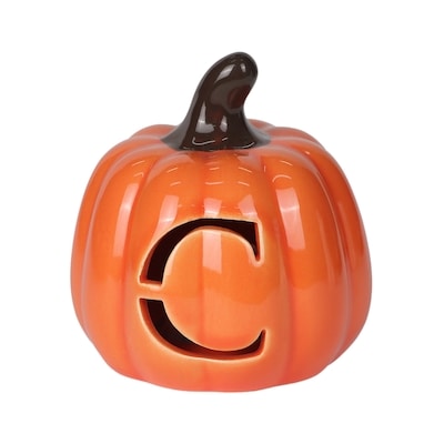 null Citrouille monogrammée à piles de 8,9 cm - C 1 ea, 5,00 $/1ch