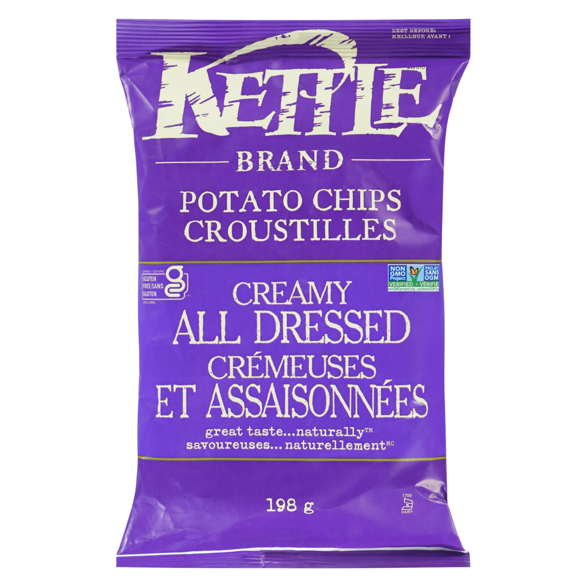 Kettle Potato Chips Creamy All Dressed