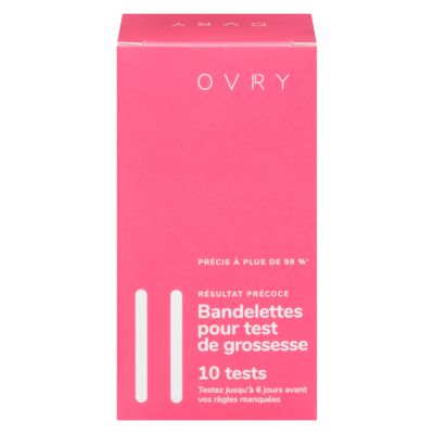 Ovry Bandelettes pour test de grossesse 10 ea, 3,10 $/1ch