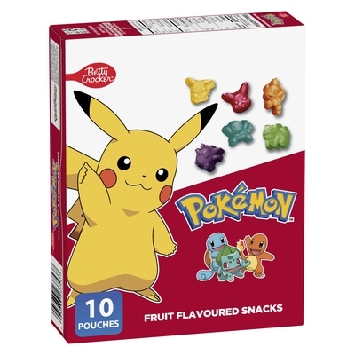 Betty Crocker Pokemon Fruit Flavoured Snacks 227 g, $1.10/100g