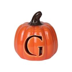 null 3.5-inch Battery-Operated Monogram Pumpkin - G 1 ea, $5.00/1ea