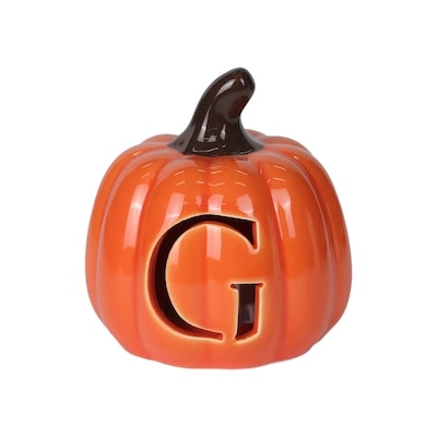 null 3.5-inch Battery-Operated Monogram Pumpkin - G 1 ea, $5.00/1ea