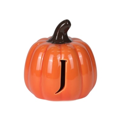 null 3.5-inch Battery-Operated Monogram Pumpkin - J 1 ea, $5.00/1ea