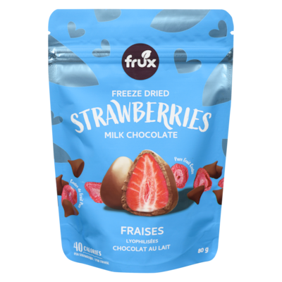 Frux Freeze Dried Strawberries Milk Chocolate 80 g, $11.24/100g
