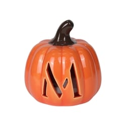 null Citrouille monogrammée à piles de 8,9 cm - M 1 ea, 5,00 $/1ch