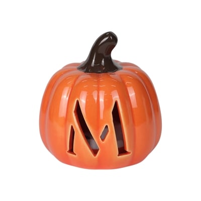 null Citrouille monogrammée à piles de 8,9 cm - M 1 ea, 5,00 $/1ch
