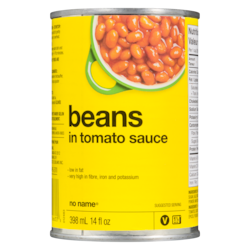 No Name Beans In Tomato Sauce - 398 ml | Zehrs