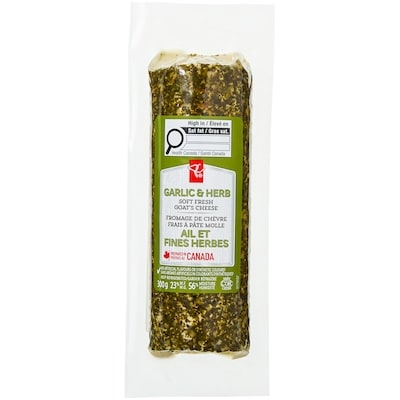le Choix du Président Fromage de chèvre frais à pâte molle à l’ail et aux fines herbes 300 g, 4,00 $/100g