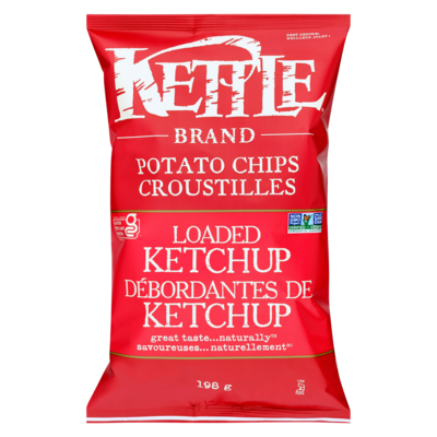 Kettle Brand Croustilles débordantes de ketchup 198 g, 2,27 $/100g