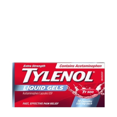 Tylenol Gélules extra fortes – 500 mg d’acétaminophène 18 ea, 10,99 $/1ch