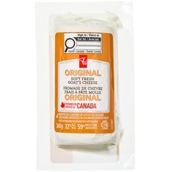 President's Choice Original Soft Fresh Goat's Cheese 140 g, $5.35/100g