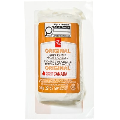 le Choix du Président Fromage de chèvre frais à pâte molle Original 140 g, 5,56 $/100g