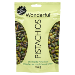 Wonderful Dill Pickle Pistachios No Shells 155 g, $7.74/100g