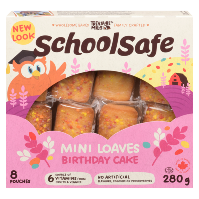 School Safe Mini Birthday Cake Loaves 280 g, $1.96/100g