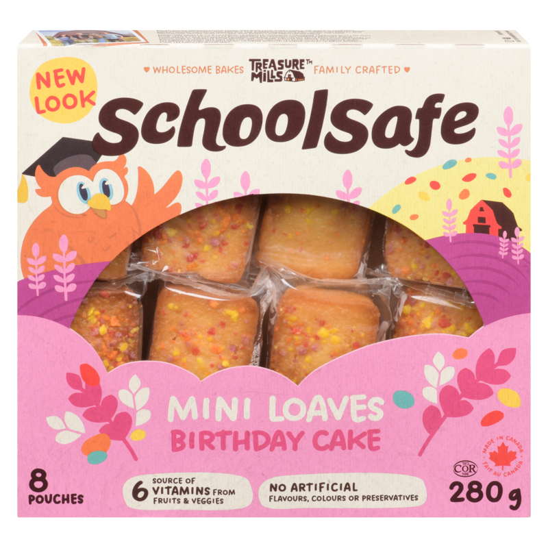 Mini Birthday Cake Loaves