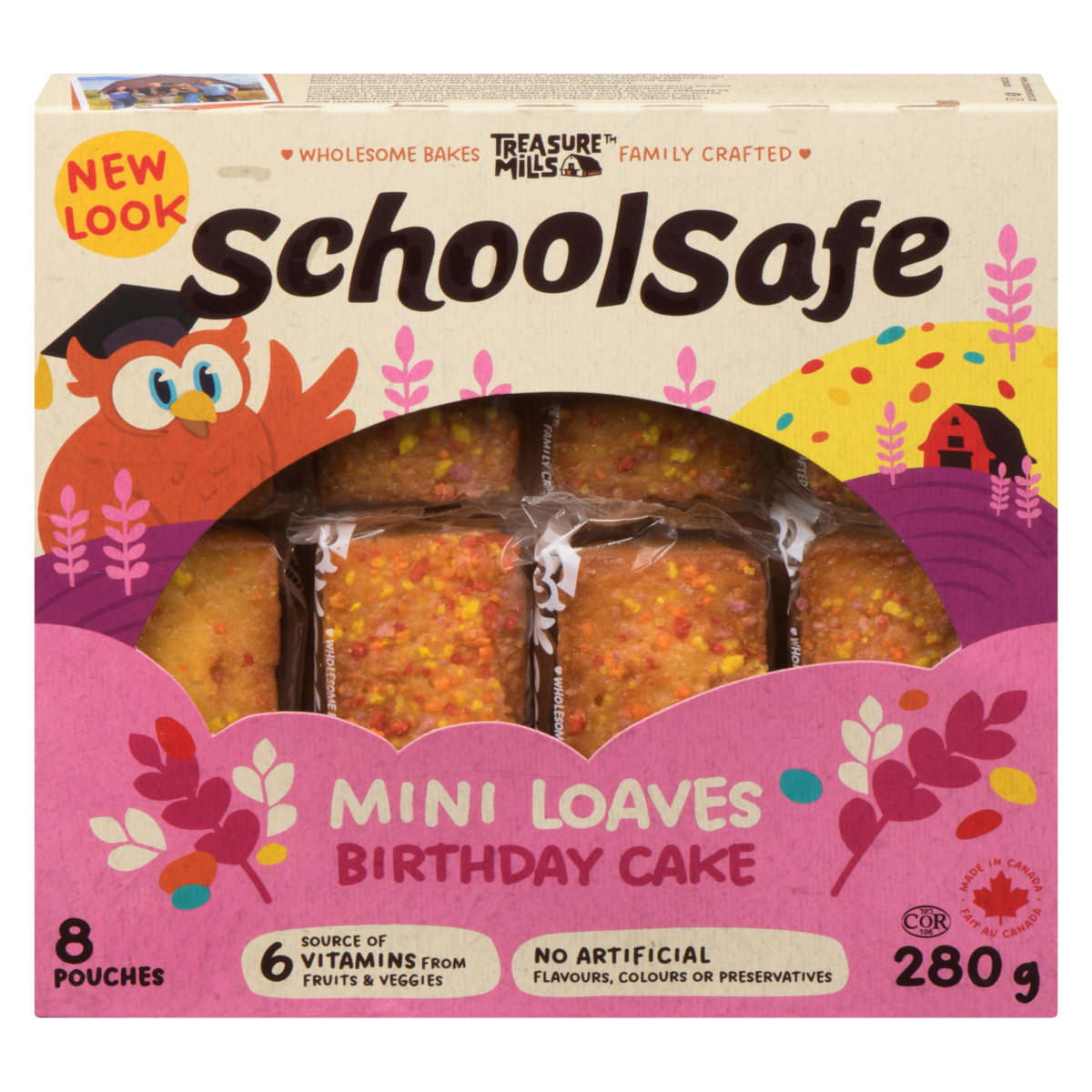 School Safe Mini Birthday Cake Loaves