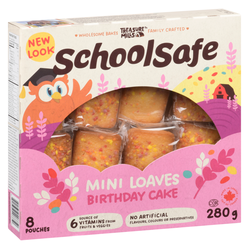 Mini Birthday Cake Loaves