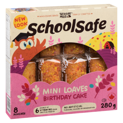 Mini Birthday Cake Loaves