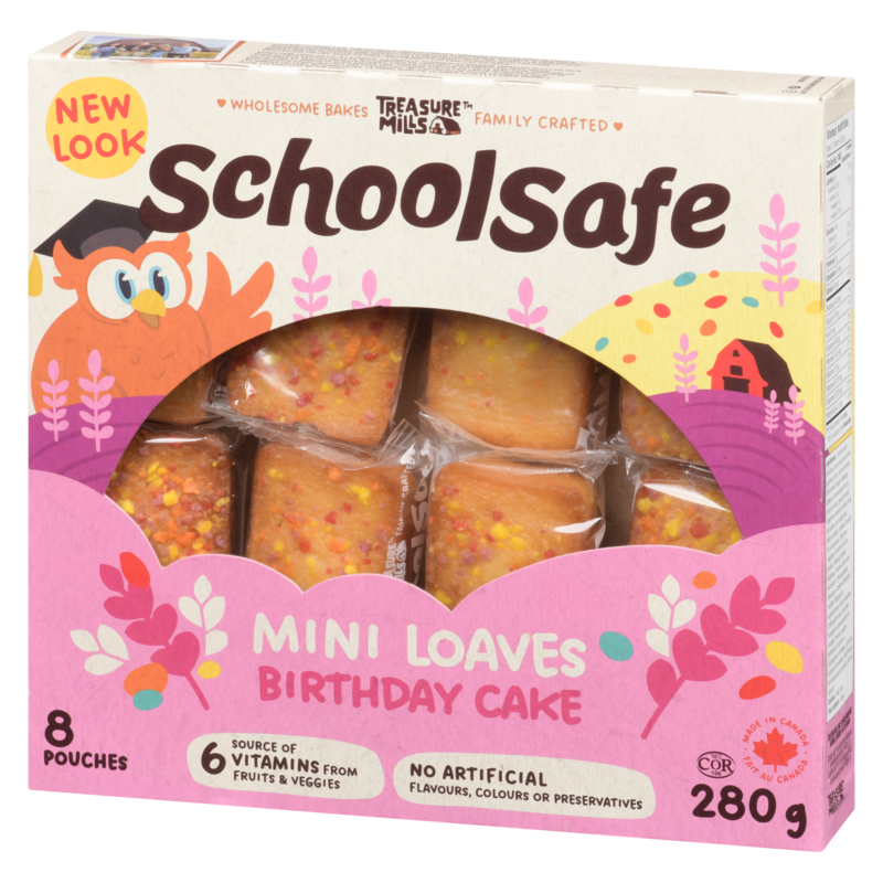 Mini Birthday Cake Loaves