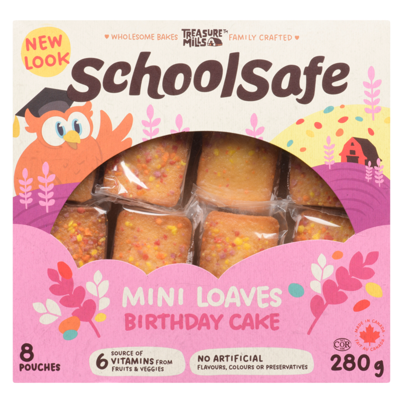 Mini Birthday Cake Loaves