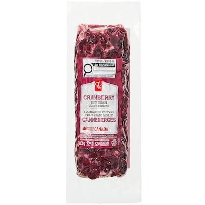 President's Choice Cranberry Soft Fresh Goat's Cheese 300 g, $4.00/100g