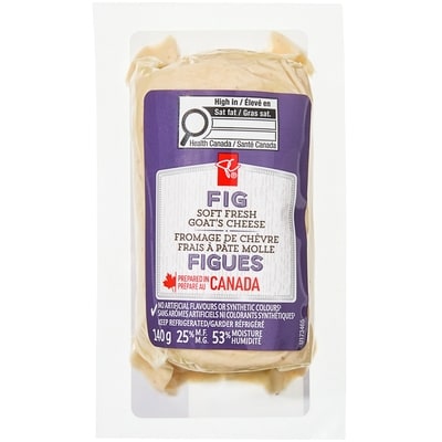President's Choice Fig Soft Fresh Goat's Cheese 140 g, $5.56/100g