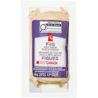 le Choix du Président Fromage de chèvre frais à pâte molle aux figues 140 g, 5,56 $/100g