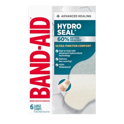 Band-Aid Pansements hydrocolloïdes ultraminces Hydro Seal, imperméables, grands 3 ea, 4,16 $/1ch