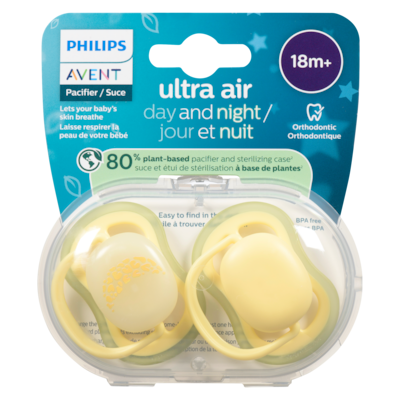 Philips Pacifier Ultra Air Day And Night 18m+ 1 ea, $11.99/1ea