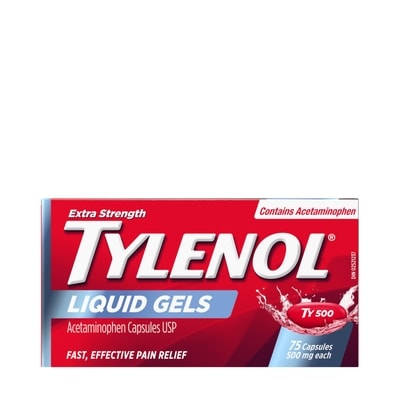 Tylenol Gélules extra fortes – 500 mg d’acétaminophène 75 ea, 0,35 $/1ch