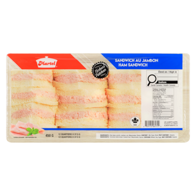 Martel Sandwich au jambon 450 g, 2,11 $/100g