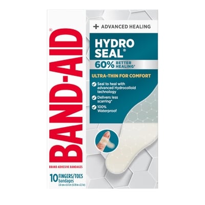 Band-Aid Hydro Seal Ultra-Thin Hydrocolloid Bandages, Waterproof 3 ea, $4.16/1ea