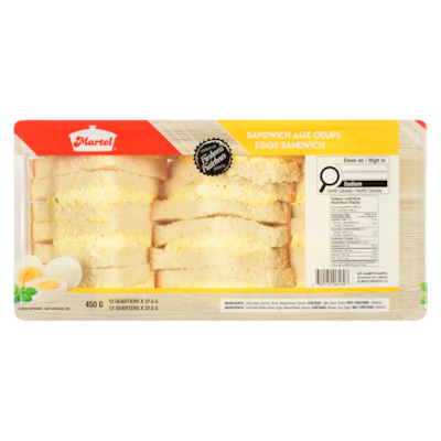 Martel Eggs Sandwich 450 g, $2.11/100g