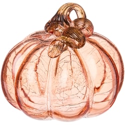 null Citrouille décorative en verre de taille moyenne 1 ea, 14,00 $/1ch