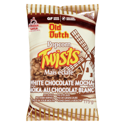 Old Dutch Popcorn Twists White Chocolate Mocha Flavour Limited Time Flavour 175 g, $2.28/100g