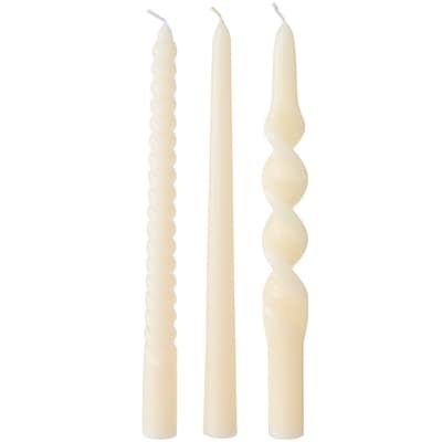 Unscented Taper Candles 6 Pack
