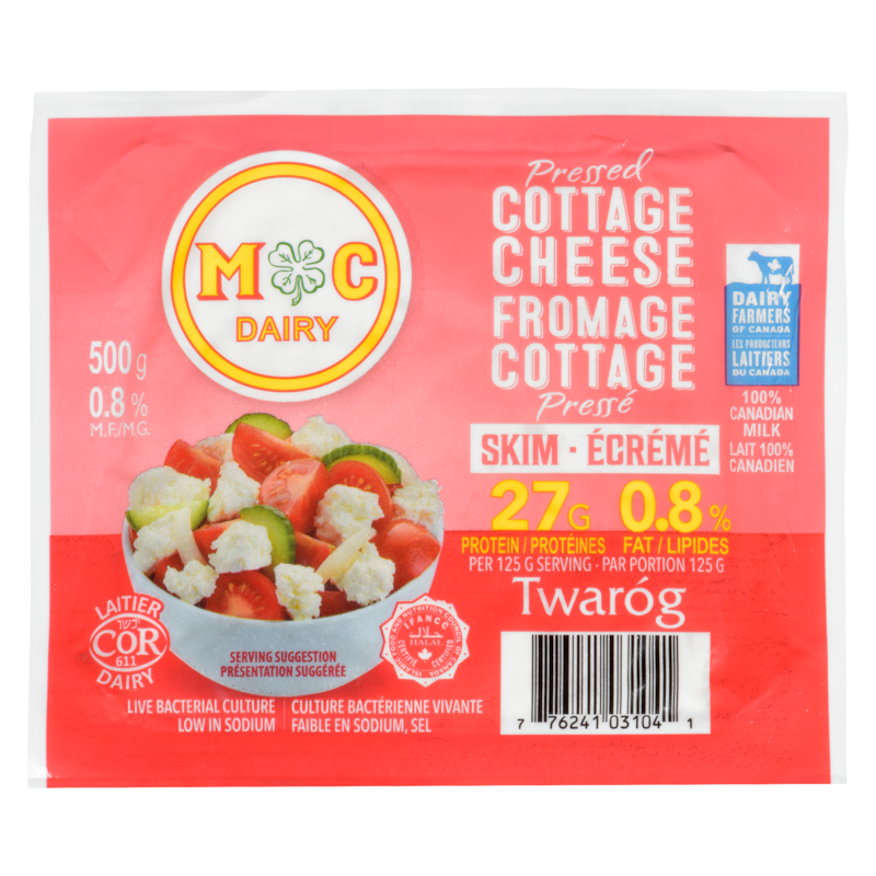 Cottage Cheese Pressed Skim 0.8 % M.F.
