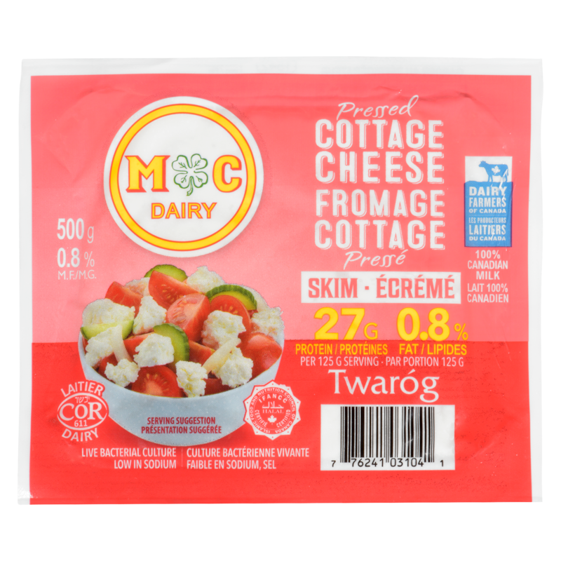 Cottage Cheese Pressed Skim 0.8 % M.F.
