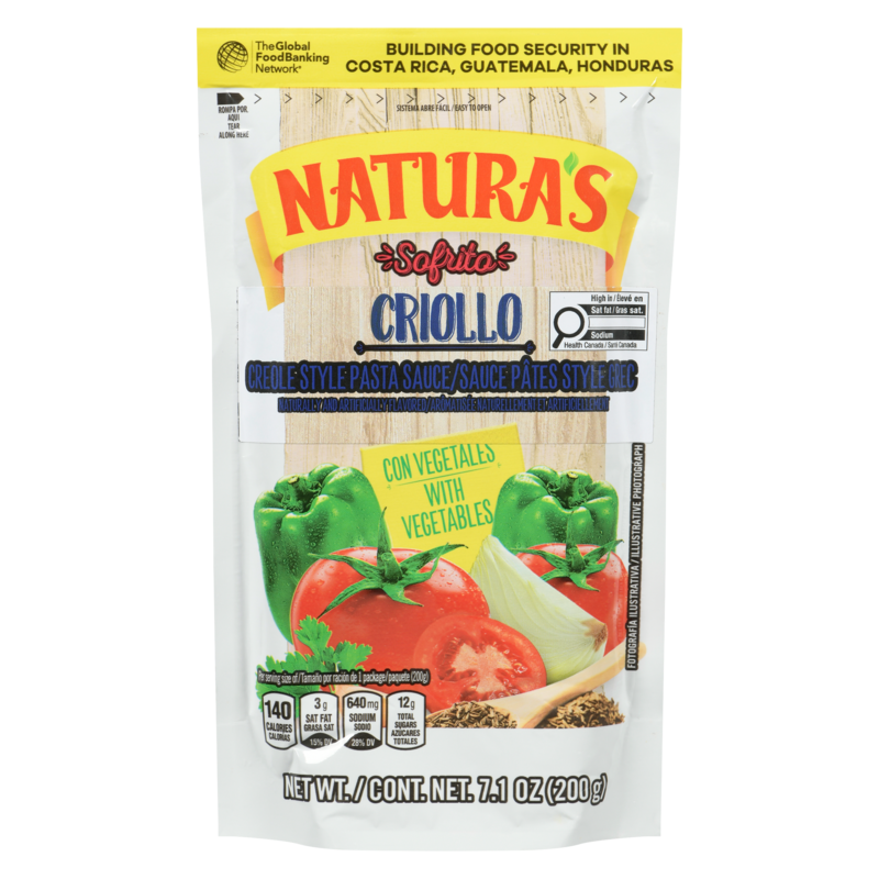 Sofrito Creole Style Pasta Sauce, with Vegetables