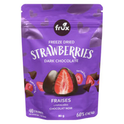 Frux Freeze Dried Strawberries Dark Chocolate 80 g, $10.61/100g
