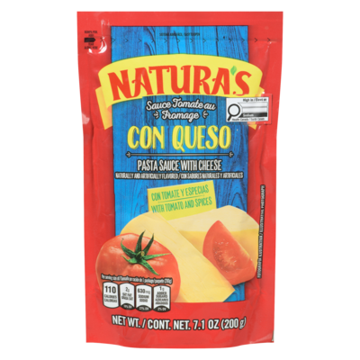 Natura Sauce tomate au fromage, tomate et épices 200 g, 1,65 $/100g